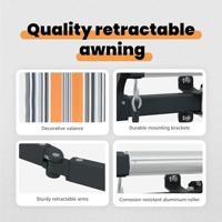 VidaXL Inklapbaar zonnescherm multikleur 350 x 200 cm stof - thumbnail