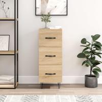 Dressoir 34,5x34x90 cm bewerkt hout sonoma eiken - thumbnail