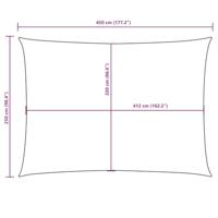 VidaXL Zonnescherm rechthoekig 2,5x4,5 m oxford stof donkergroen - thumbnail