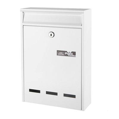 Burg Wächter 61010 POCKET 5871 W Brievenbus Staal Wit Sleutelslot