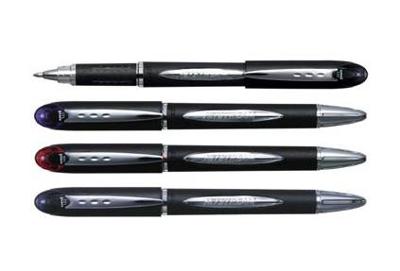 Uni-ball roller Jetstream rood, schrijfbreedte 0,45 mm, medium schrift, schrijfpunt 1 mm, zwarte rubbe... Uni-ball roller Jetstream rood, schrijfbreedte 0,45 mm, medium schrift, schrijfpunt 1 mm, zwarte rubbe...