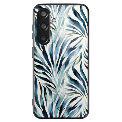 Samsung Galaxy S24 glazen hardcase - Japandi waves Samsung Galaxy S24 glazen hardcase - Japandi waves