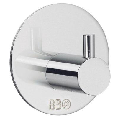 Smedbo Beslagsboden Handdoekhouder - 3x3cm - zelfklevend - RVS Gepolijst Edelstaal BK1101