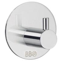 Smedbo Beslagsboden Handdoekhouder - 3x3cm - zelfklevend - RVS Gepolijst Edelstaal BK1101 - thumbnail