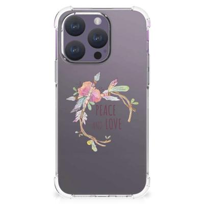 iPhone 15 Pro Stevig | Bumper Hoesje | Boho Text iPhone 15 Pro Stevig | Bumper Hoesje | Boho Text