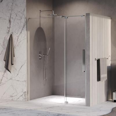 Brauer Stellar - Nisdeur - 2-Delig - Draaiend - Helder Glas - 160 x 200 cm - Omkeerbaar - incl. Glascoating - Chroom