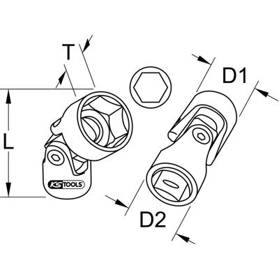 KS Tools 9173948 9173948 Verwisselbare kop 17 mm