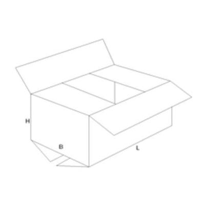 Verzenddoos, enkele golf, 3 mm, bruin, ft 350 x 350 x 250 mm