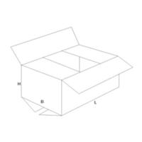 Verzenddoos, enkele golf, 3 mm, bruin, ft 350 x 350 x 250 mm - thumbnail