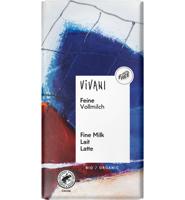 Vivani Chocolade melk delicaat bio 100 Gram - thumbnail