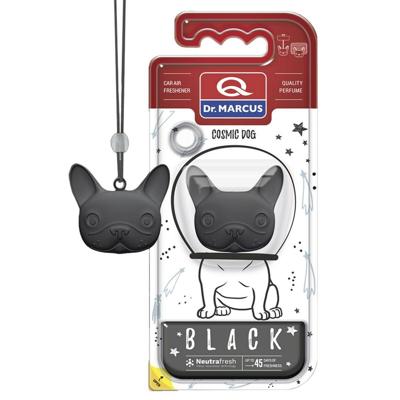 Auto luchtverfrisser Dr Marcus COSMIC DOG BLACK black Plastic