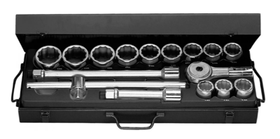 Facom doppen set 3/4' 12 kant 30-55 mm - K.432E