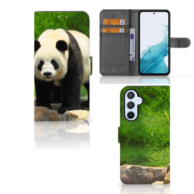 Samsung Galaxy A54 5G | Telefoonhoesje | Met pasjeshouder | Panda Samsung Galaxy A54 5G | Telefoonhoesje | Met pasjeshouder | Panda