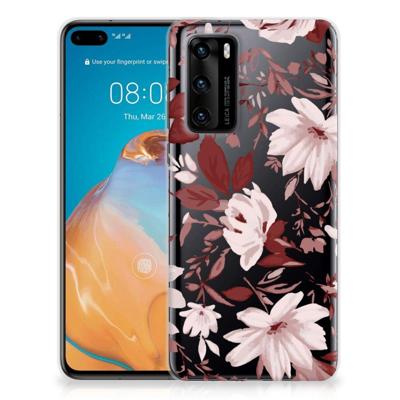Smartphone hoesje Huawei P40 Watercolor Flowers