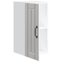 Keukenwandkast Lucca bewerkt hout hoogglans wit - thumbnail