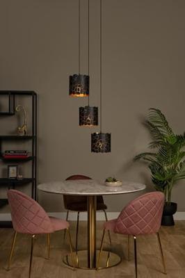 Lucide ALMELO - Hanglamp - 3xE27 - Zwart