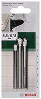 Bosch Accessories 2609255590 Tegelboorset 3-delig 5.5 mm, 6.0 mm, 8.0 mm Cilinderschacht 1 set(s) - thumbnail