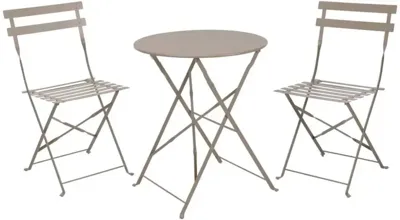 Ambiance bistroset vouwbaar taupe