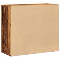 Dressoir 80x33x70 cm bewerkt hout oud houtkleurig - thumbnail
