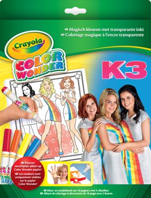 Crayola Color Wonder Kleurboek K3 met 5 viltstiften