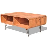 vidaXL Salontafel 90x55,5x38,5 cm massief paulowniahout bruin - thumbnail