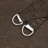 Zonnezeil 160 g/m 2,5x5 m HDPE bruin - thumbnail