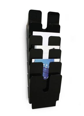 Durable FLEXIPLUS 6 A4 1700008061 Folderhouder Zwart DIN A4 1 stuk(s) Aantal vakken: 6 (l x b x h) 247 x 247 x 745 mm