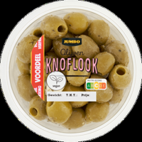 Jumbo Olijven Knoflook Voordeelverpakking 260 g - thumbnail