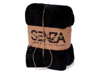 Teddy plaid antraciet 160x120cm - thumbnail