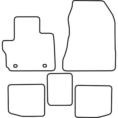 Automatten passend voor Toyota iQ 2009- TMTO546