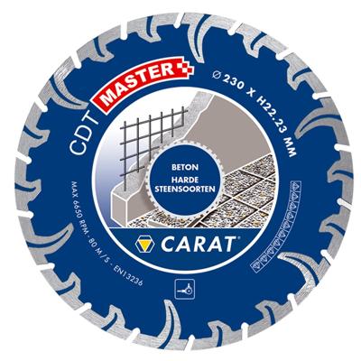 Carat CDT MASTER Turbo diamantschijf beton/hard steen 125x22,23mm - CDTM125300 Carat CDT MASTER Turbo diamantschijf beton/hard steen 125x22,23mm - CDTM125300