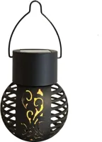 Anna's collection lantaarn-mini solar 6 led vlameffect 9x7cm - thumbnail