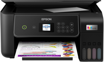 Epson ecotank et-2871 a4 multifunctionele wi-fi-printer met inkttank all-in-one inkjetprinter (zwart, scannen, kopiëren, wi-fi, inclusief tot 3 jaar inkt)