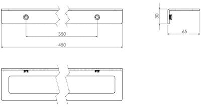 Clou Fold handdoekrek 45 cm rvs geborsteld CL/09.04051.41