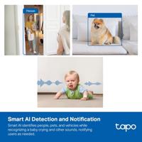 Tapo C125 Wifi-bewakingscamera met AI IP-camera Wit - thumbnail
