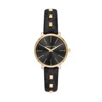 Horlogeband Michael Kors MK2872 Leder Zwart 14mm - thumbnail