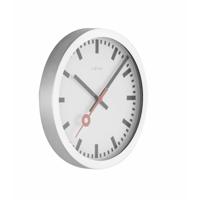 NeXtime NE-3999ST Wandklok Dia. 35 Cm, Geborsteld Aluminium, 'Station' - thumbnail