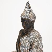 Boeddha van poly, B17 x D10 x H24 cm - thumbnail