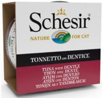 Schesir Cat in Gelatine Adult 85 g Tonijn met Tand - thumbnail