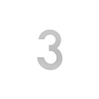 Intersteel Huisnummer 3Numbra 150x2mm RVS - 0035.402073 - thumbnail