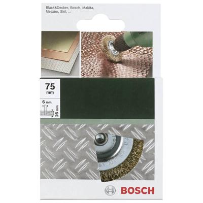 Bosch Accessoires Komstaalborstel | Gegolfde draad | 75mm | 6mm - 2609256519 Bosch Accessoires Komstaalborstel | Gegolfde draad | 75mm | 6mm - 2609256519