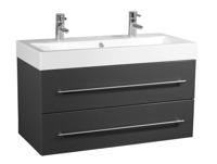 Saniclear Sunrise badmeubel 100cm antraciet - thumbnail