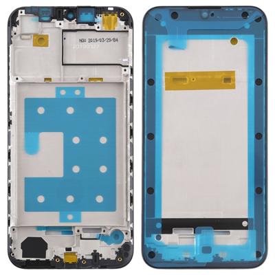 Front behuizing LCD frame bezel Plate voor Huawei Y5 (2019) (zwart)