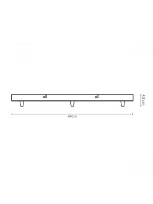 Light depot - plafondkap XXL 3 lichts - mat staal - Outlet