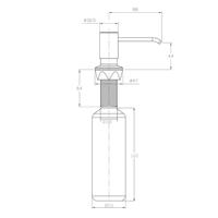 Inbouwzeepdispenser Sapho Kunststof Fles 350 ML Chroom Sapho - thumbnail