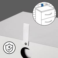 Monzana Bureaustoel - draaistoel - kruk - met - gestoffeerde - zitting - in - zwart - thumbnail