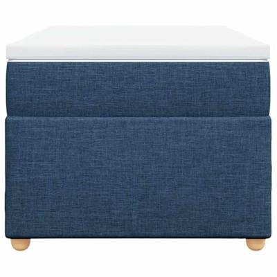 Boxspring met matras stof blauw 100x200 cm
