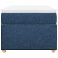 Boxspring met matras stof blauw 100x200 cm - thumbnail
