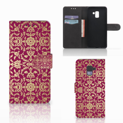 Wallet Case Samsung Galaxy A8 Plus (2018) Barok Pink Wallet Case Samsung Galaxy A8 Plus (2018) Barok Pink