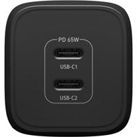 Otterbox Standard EU USB C USB-oplader 65 W 2x USB-C USB PD Zwart Binnen - thumbnail
